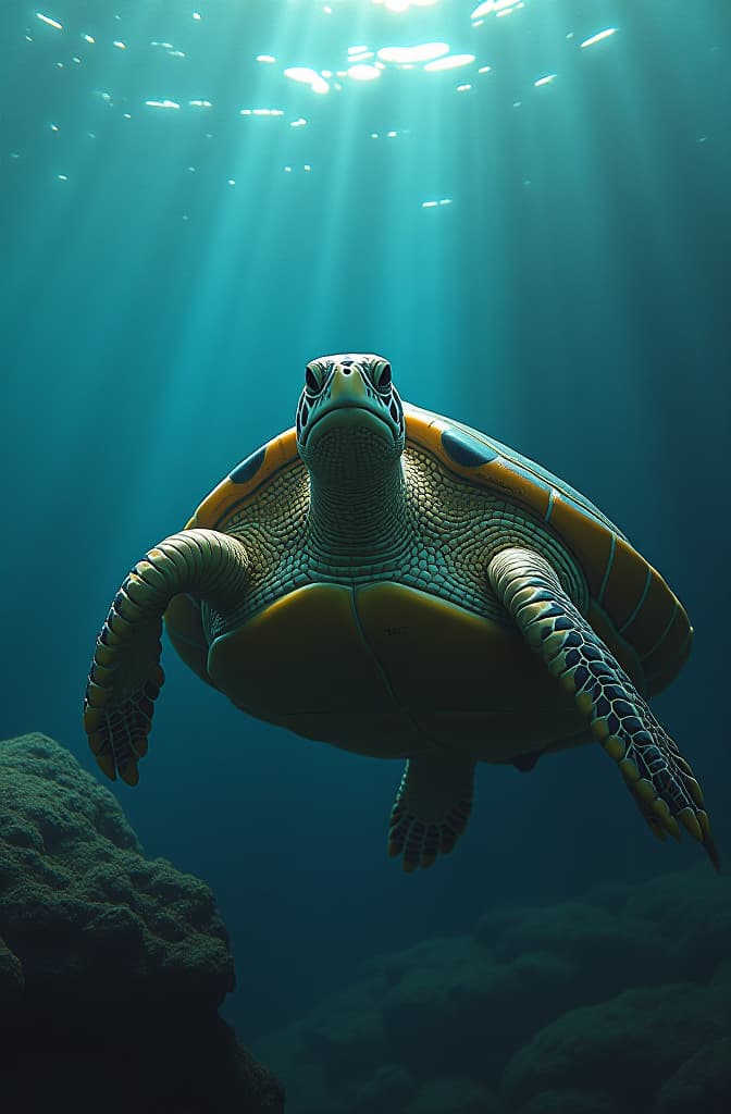  un dibujo bonito sobre la hidrosfera con animal la tortuga y la biosfera sobre el mar hyperrealistic, full body, detailed clothing, highly detailed, cinematic lighting, stunningly beautiful, intricate, sharp focus, f/1. 8, 85mm, (centered image composition), (professionally color graded), ((bright soft diffused light)), volumetric fog, trending on instagram, trending on tumblr, HDR 4K, 8K