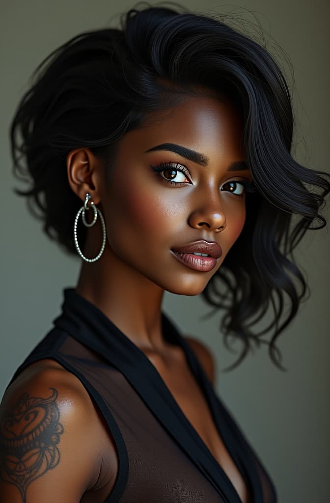  eu quero um menino de pele morena, de cabelos pretos e lisos e curto com piercing na sobrancelha fantasiado de tempestade, uma menina negra de cabelos cacheados fantasiada de feiticeira escarlate, e um menino de cabelo cacheado curto fantasiado de jean grey hyperrealistic, full body, detailed clothing, highly detailed, cinematic lighting, stunningly beautiful, intricate, sharp focus, f/1. 8, 85mm, (centered image composition), (professionally color graded), ((bright soft diffused light)), volumetric fog, trending on instagram, trending on tumblr, HDR 4K, 8K