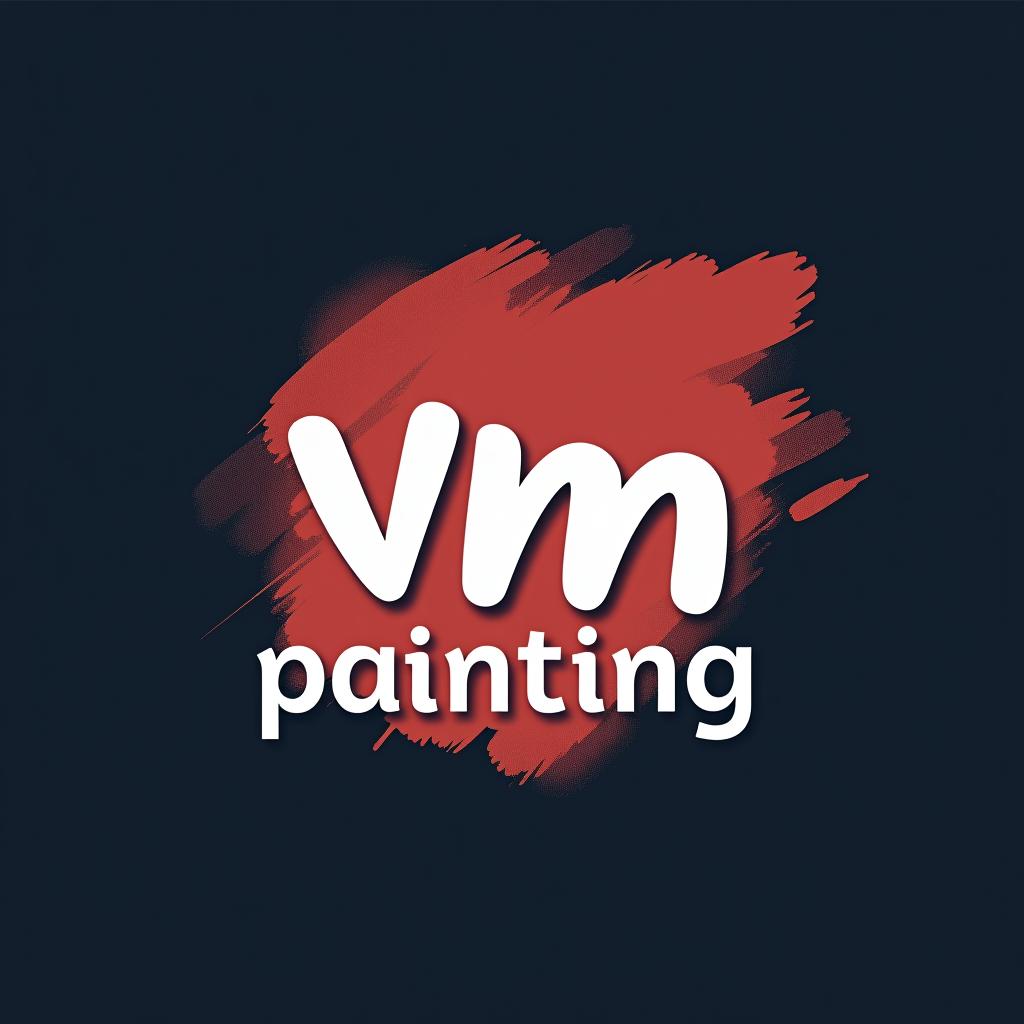  design a logo, , with the text 'vm painting '.