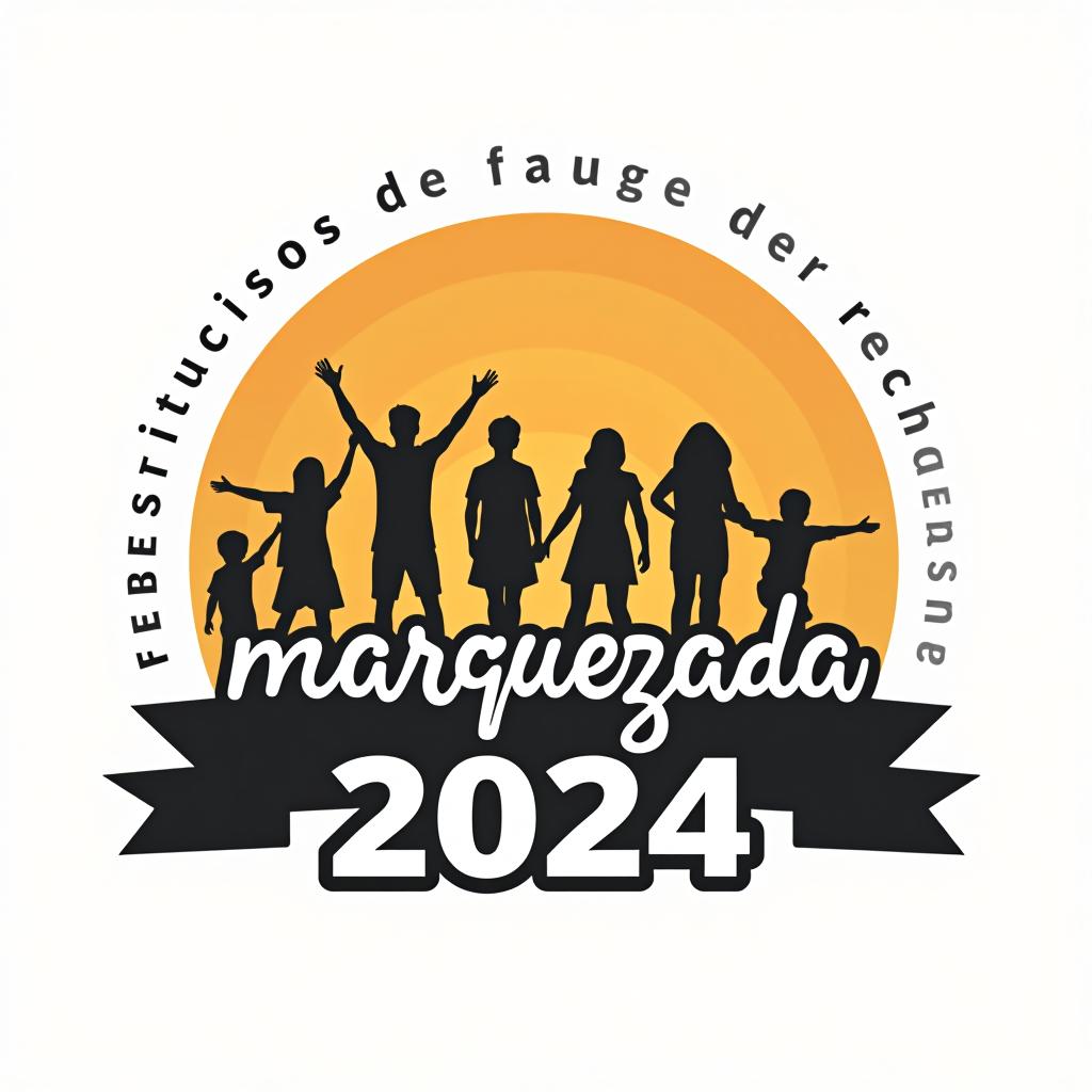  design a logo, big logo for a ñhuge family reunion , with the text 'marquezada 2024'.