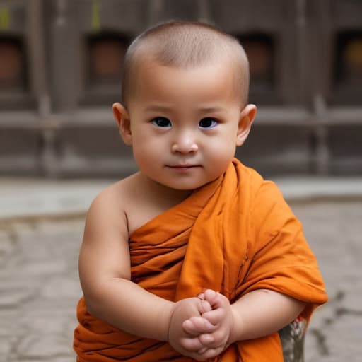 A little cute monk