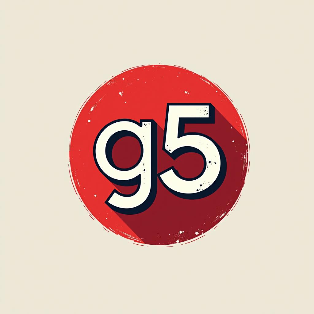  design a logo, サングラス , with the text 'g5'.