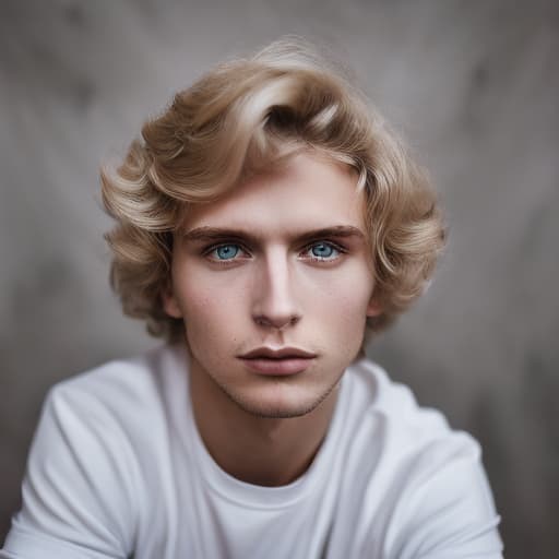 portrait+ style Russian LGBT queer twink blonde hunk dude face