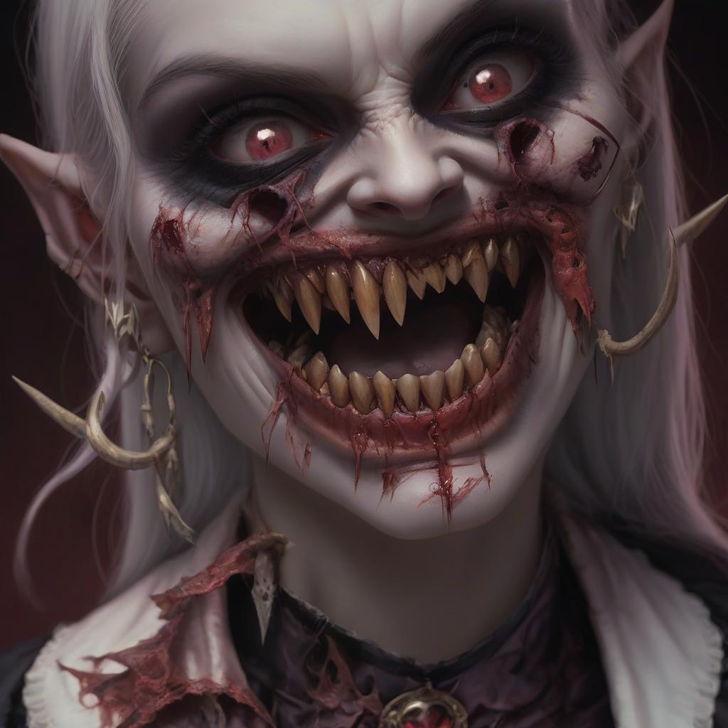  plague girl fantasy vampire teeth