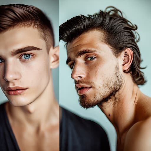 portrait+ style Czech Republic twink brunette hunk dude face