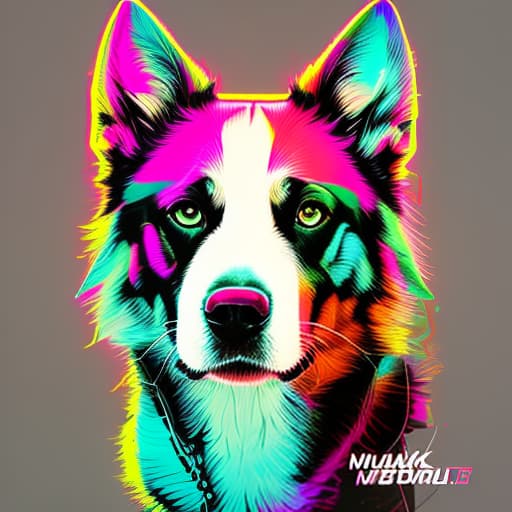 nvinkpunk dog, (logo:1.3), vector graphics, brand, design, inspired, (straight:1.3), (symmetrical:0.4) hyperrealistic, full body, detailed clothing, highly detailed, cinematic lighting, stunningly beautiful, intricate, sharp focus, f/1. 8, 85mm, (centered image composition), (professionally color graded), ((bright soft diffused light)), volumetric fog, trending on instagram, trending on tumblr, HDR 4K, 8K