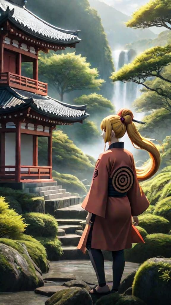  anime art depicting the uzumaki clan's legendary sealing jutsu in naruto shippuden. hyperrealistic, full body, detailed clothing, highly detailed, cinematic lighting, stunningly beautiful, intricate, sharp focus, f/1. 8, 85mm, (centered image composition), (professionally color graded), ((bright soft diffused light)), volumetric fog, trending on instagram, trending on tumblr, HDR 4K, 8K