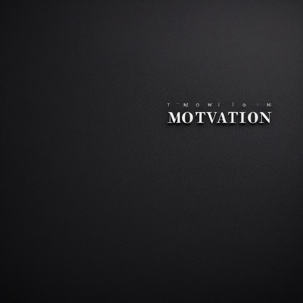  black background with the text motivation im, profile image style