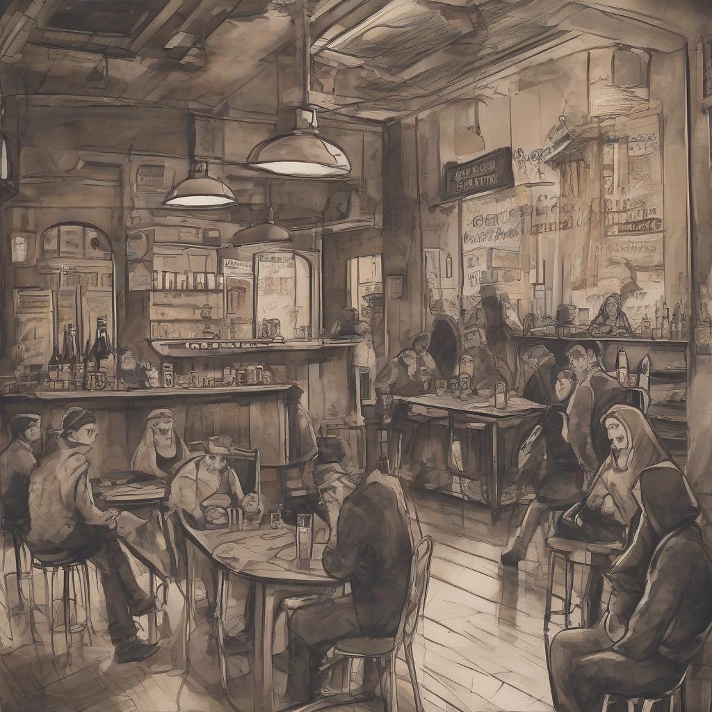  a beer hall has opened on deribasovskaya. a gang of thieves was gathering there. there were girls marusya, rosa, raya. their life partner is vaska shmarovoz.