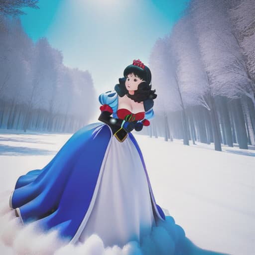  DANGANRONPA(series),  Snow white, whole body hyperrealistic, full body, detailed clothing, highly detailed, cinematic lighting, stunningly beautiful, intricate, sharp focus, f/1. 8, 85mm, (centered image composition), (professionally color graded), ((bright soft diffused light)), volumetric fog, trending on instagram, trending on tumblr, HDR 4K, 8K