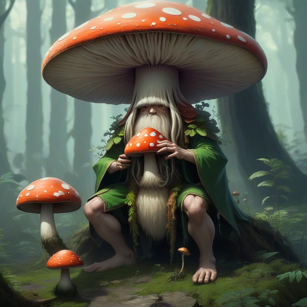  humanoid mushroom, druid, hkmagic