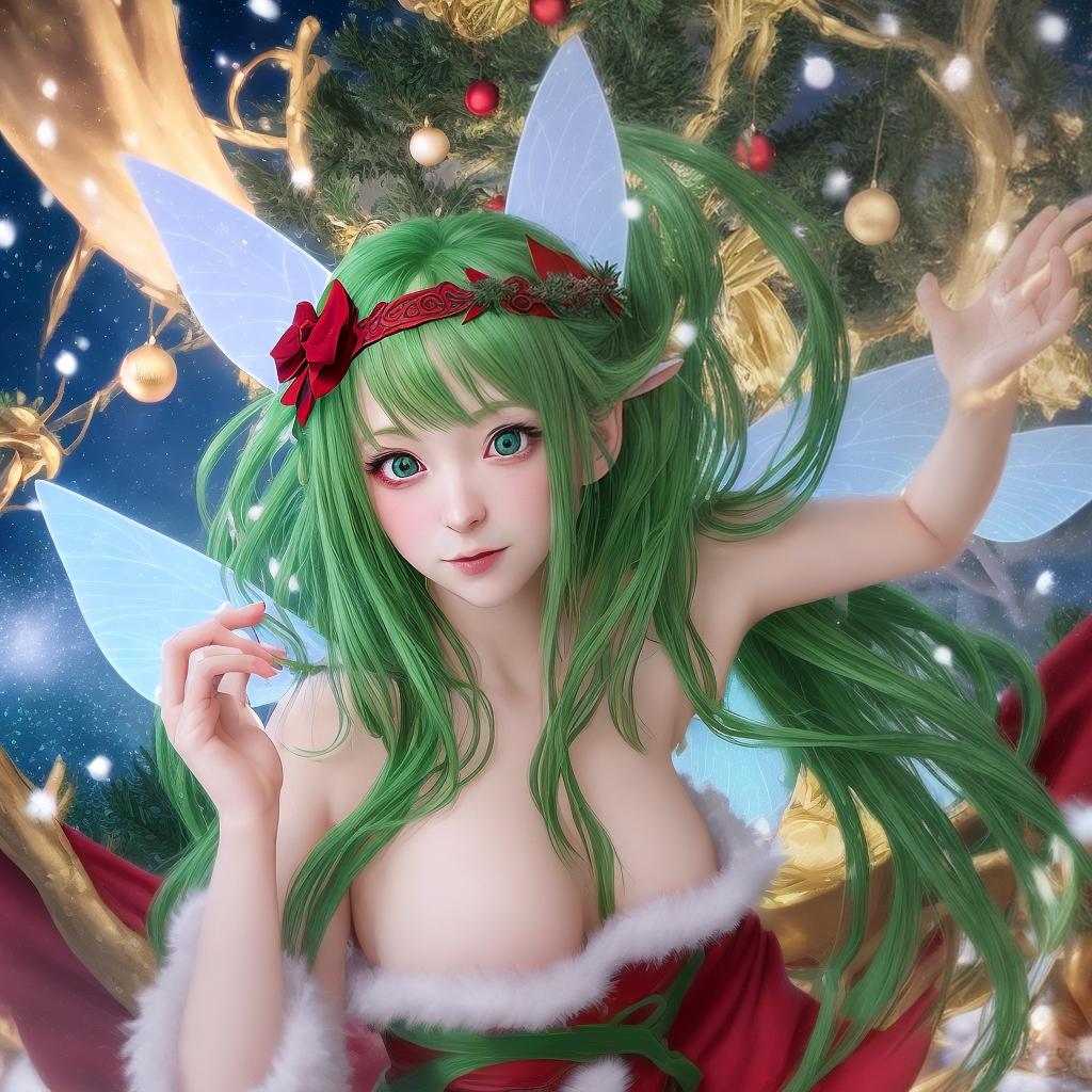  yule fairy anime style 8k