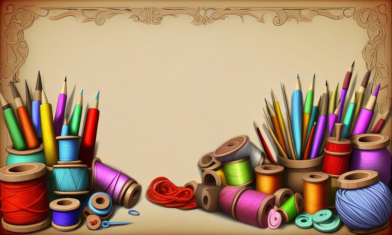  background for a personal page on the topic of handicrafts