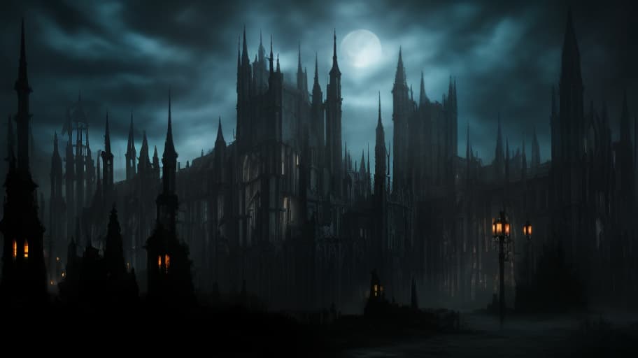 dvarchmodern dark fantasy landscape, grim, gothic town, night, (pixel art) retro ,low resolution ,pixelated ,nostalgic hyperrealistic, full body, detailed clothing, highly detailed, cinematic lighting, stunningly beautiful, intricate, sharp focus, f/1. 8, 85mm, (centered image composition), (professionally color graded), ((bright soft diffused light)), volumetric fog, trending on instagram, trending on tumblr, HDR 4K, 8K