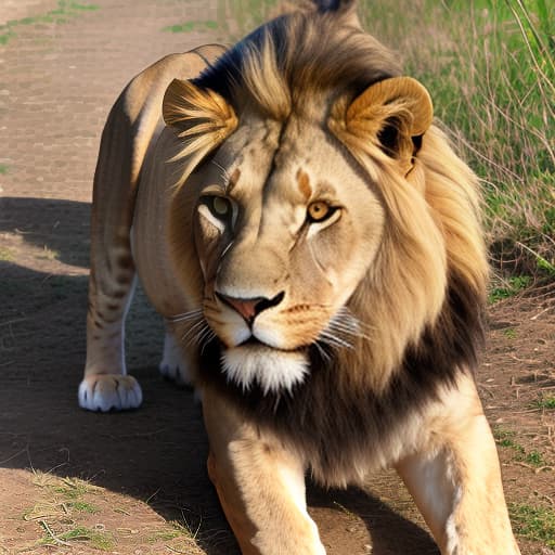  lion (Panthera leo)