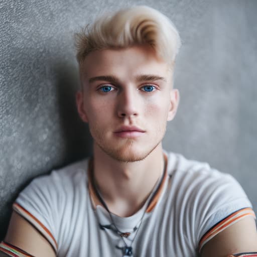 portrait+ style Russian LGBT queer twink blonde hunk dude face