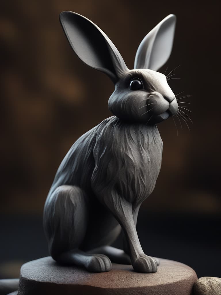  full body front,,black rabbit, black eyed, animal,,solo, masterpiece, best quality,8k,ultra detailed,high resolution,an extremely delicate and beautiful,hyper detail