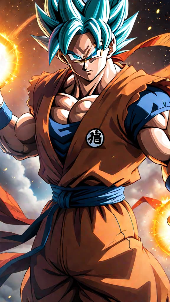  anime art of goku (dragon ball), jiren (dragon ball), vegeta (dragon ball), and broly (dragon ball) combining powers to distort space time. hyperrealistic, full body, detailed clothing, highly detailed, cinematic lighting, stunningly beautiful, intricate, sharp focus, f/1. 8, 85mm, (centered image composition), (professionally color graded), ((bright soft diffused light)), volumetric fog, trending on instagram, trending on tumblr, HDR 4K, 8K