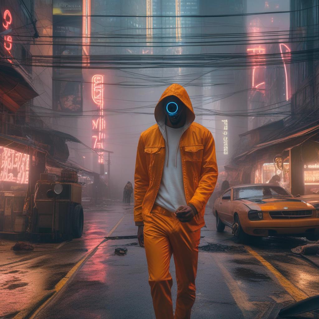  an epic album cover, splicor and aphex twin with a dystopian feel., ((anime)) hyperrealistic, full body, detailed clothing, highly detailed, cinematic lighting, stunningly beautiful, intricate, sharp focus, f/1. 8, 85mm, (centered image composition), (professionally color graded), ((bright soft diffused light)), volumetric fog, trending on instagram, trending on tumblr, HDR 4K, 8K