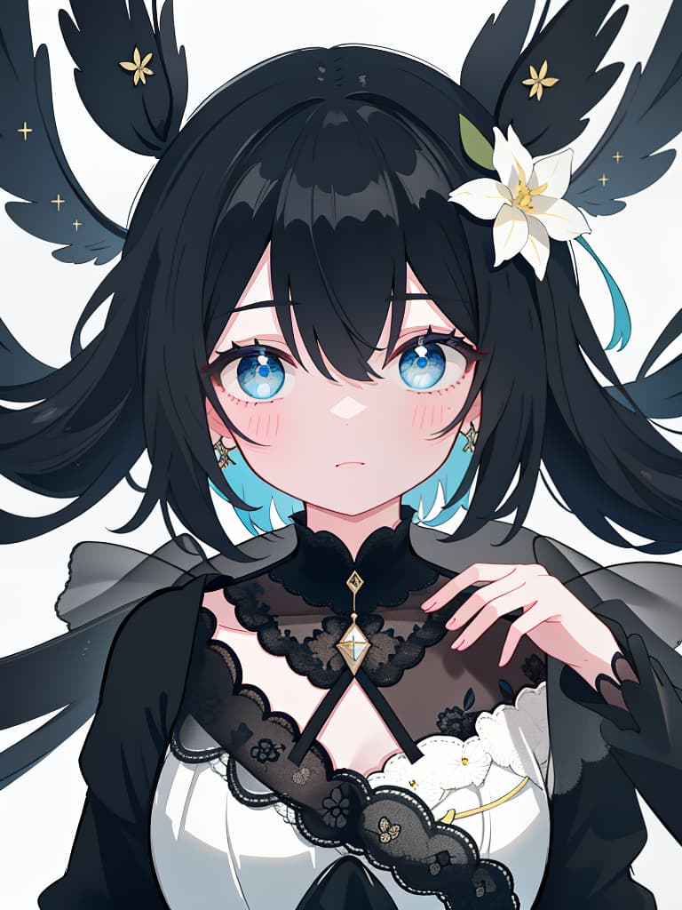  girl with black hair, masterpiece, best quality,8k,ultra detailed,high resolution,an extremely delicate and beautiful,hyper detail