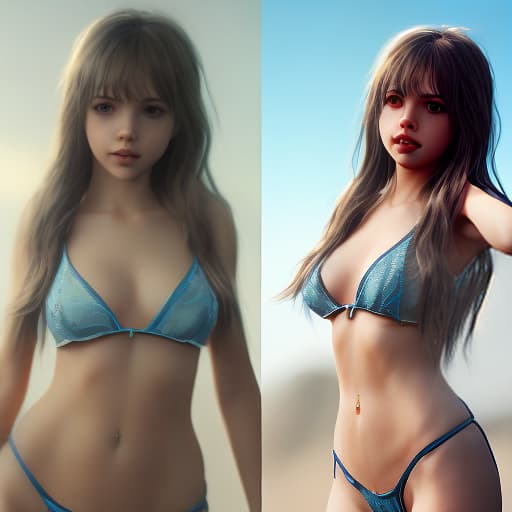 redshift style Mila Azul, full body, hyper realistic and detailed face, perfect body, perfect eyes and lips