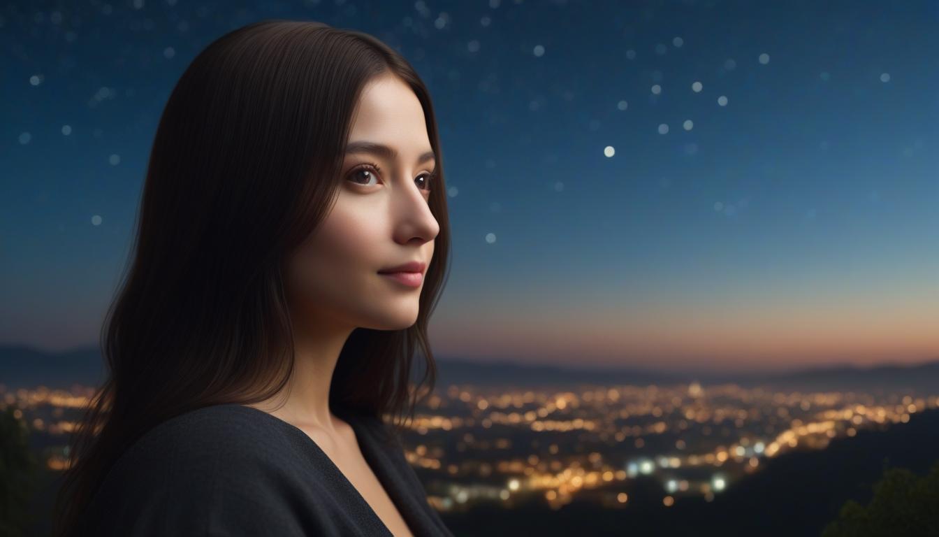  mona lisa, looking at the viewer, mild smile, a reimagined portrait of the mona lisa set against a starry night sky. photo realistic, highly intricate and detailed, masterpiece, ultra high res,photography,8k resolution