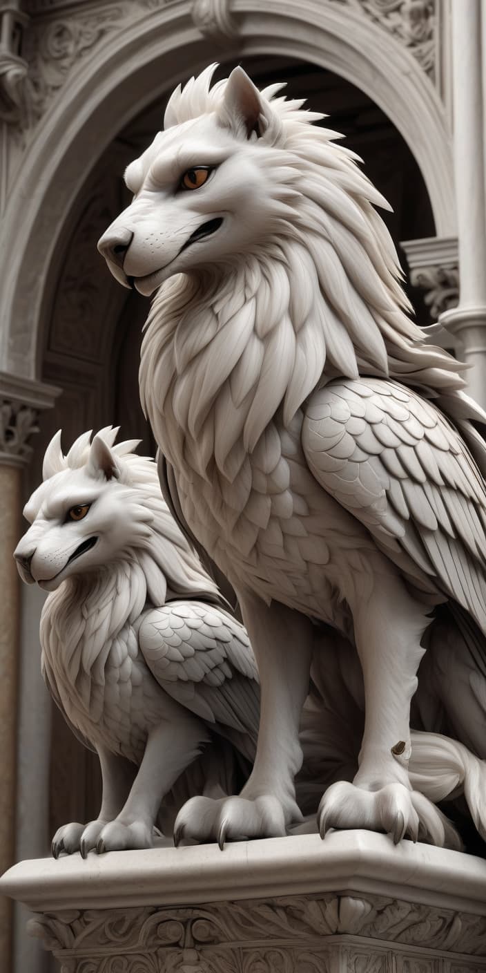  renaissance style furry griffins, council of the doges of venice, admirals . realistic, perspective, light and shadow, religious or mythological themes, highly detailed