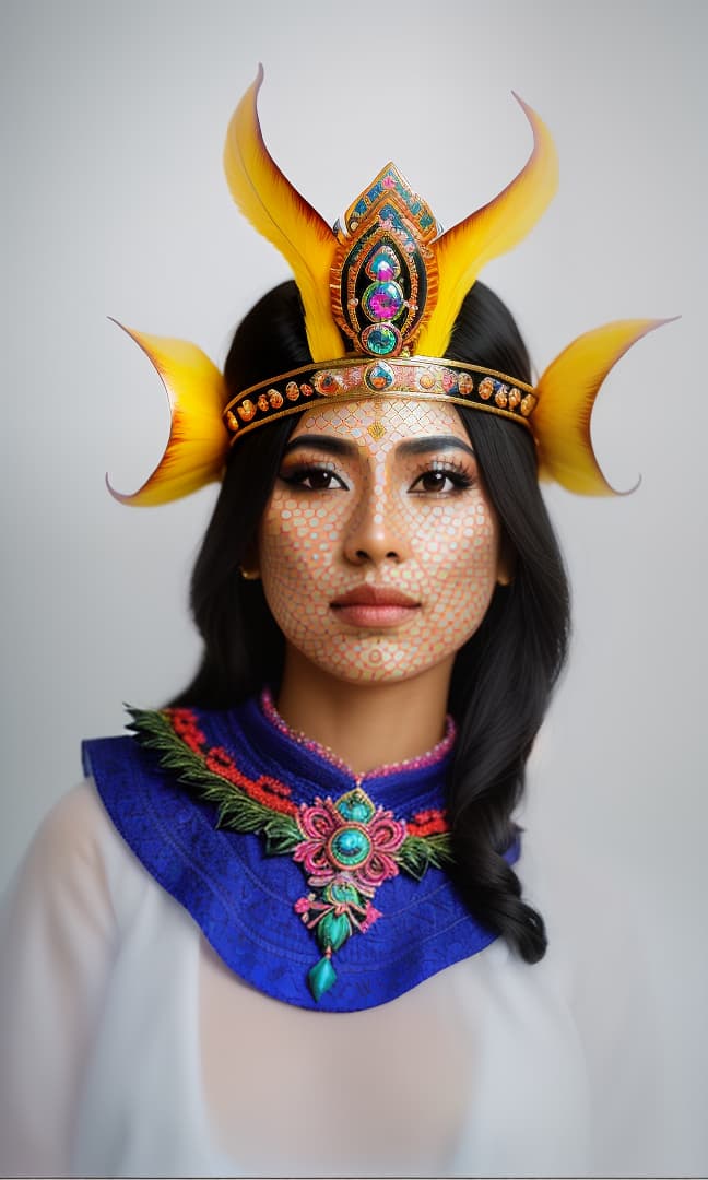  PRINCESA AZTECA IMAGEN REALISTA , hyperrealistic, high quality, highly detailed, cinematic lighting, intricate, sharp focus, f/1. 8, 85mm, (centered image composition), (professionally color graded), ((bright soft diffused light)), volumetric fog, trending on instagram, HDR 4K, 8K