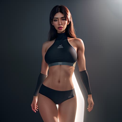   20 woman with perfect body, photorealism, tight sport clothes, age, perfect s, tanned skin, sweating, long straight hear, camel toe hyperrealistic, full body, detailed clothing, highly detailed, cinematic lighting, stunningly beautiful, intricate, sharp focus, f/1. 8, 85mm, (centered image composition), (professionally color graded), ((bright soft diffused light)), volumetric fog, trending on instagram, trending on tumblr, HDR 4K, 8K