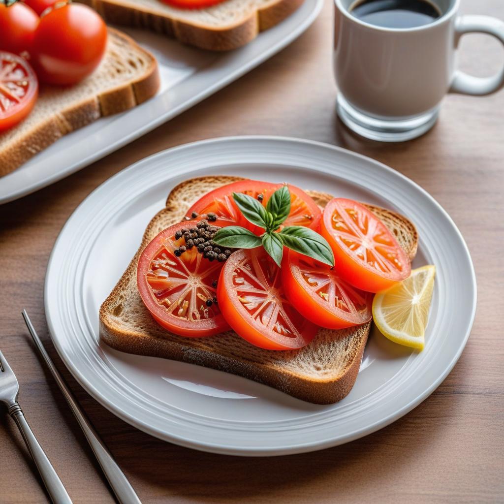  realistic close up portrait meal photo of (((Toast with tomato and smoked fish))), with (smoked fish filet, Pink sliced, Whole wheat bread, Black pepper), ((served in a white plate)), ((with white background)), (((Healthy Eating Plate))), (((Harvard Eating Plate))), ((food photography)), with macro lens, shallow depth of field, highly detailed, natural lighting, natural colors, photorealism, Canon EOS R3, nikon, f/1.4, ISO 200, 1/160s, 8K, RAW, unedited, in-frame hyperrealistic, full body, detailed clothing, highly detailed, cinematic lighting, stunningly beautiful, intricate, sharp focus, f/1. 8, 85mm, (centered image composition), (professionally color graded), ((bright soft diffused light)), volumetric fog, trending on instagram, trending on tumblr, HDR 4K, 8K