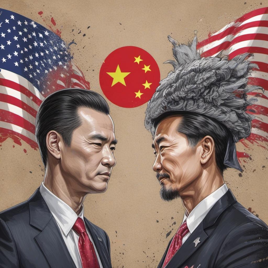  china vs america drawing, profile image style