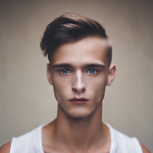 portrait+ style Czech Republic twink brunette hunk dude face