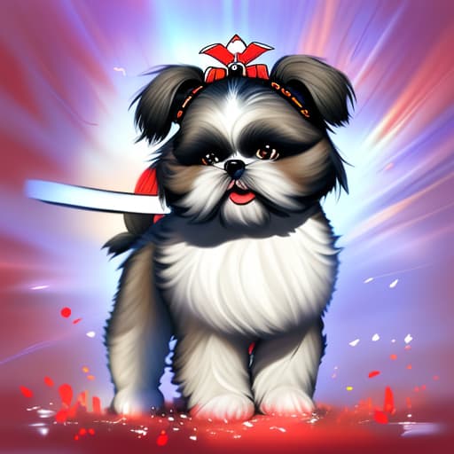  Shih tzu samurai in heaven