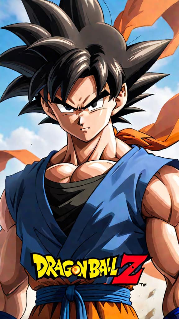  an anime art depicting goku from dragon ball evolving through fights and lessons into the ultimate warrior. hyperrealistic, full body, detailed clothing, highly detailed, cinematic lighting, stunningly beautiful, intricate, sharp focus, f/1. 8, 85mm, (centered image composition), (professionally color graded), ((bright soft diffused light)), volumetric fog, trending on instagram, trending on tumblr, HDR 4K, 8K