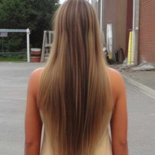   old tan with long hair. ing to show .