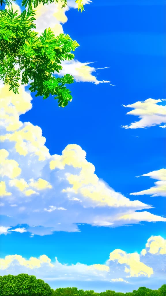  summer cloudy landscape with blue sky ar 9:16 {prompt}, maximum details