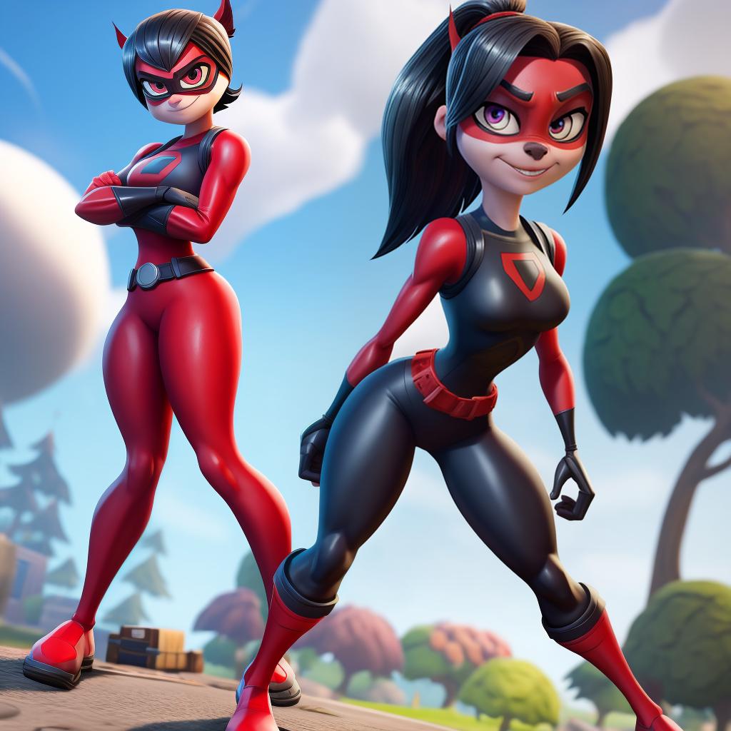  Violet parr (incredibles, Fortnite), full body, open eyes, masterpiece, 4k, fine details,