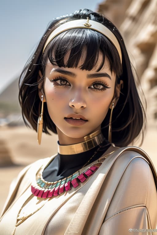  two tone skin, egypt advertising photo,high quality, good proportion, masterpiece , the image is captured with an 8k camera