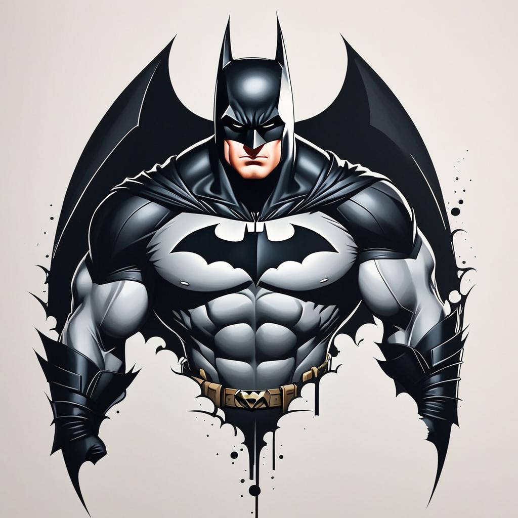  the batman who lifts,(tattoo), tattoo design