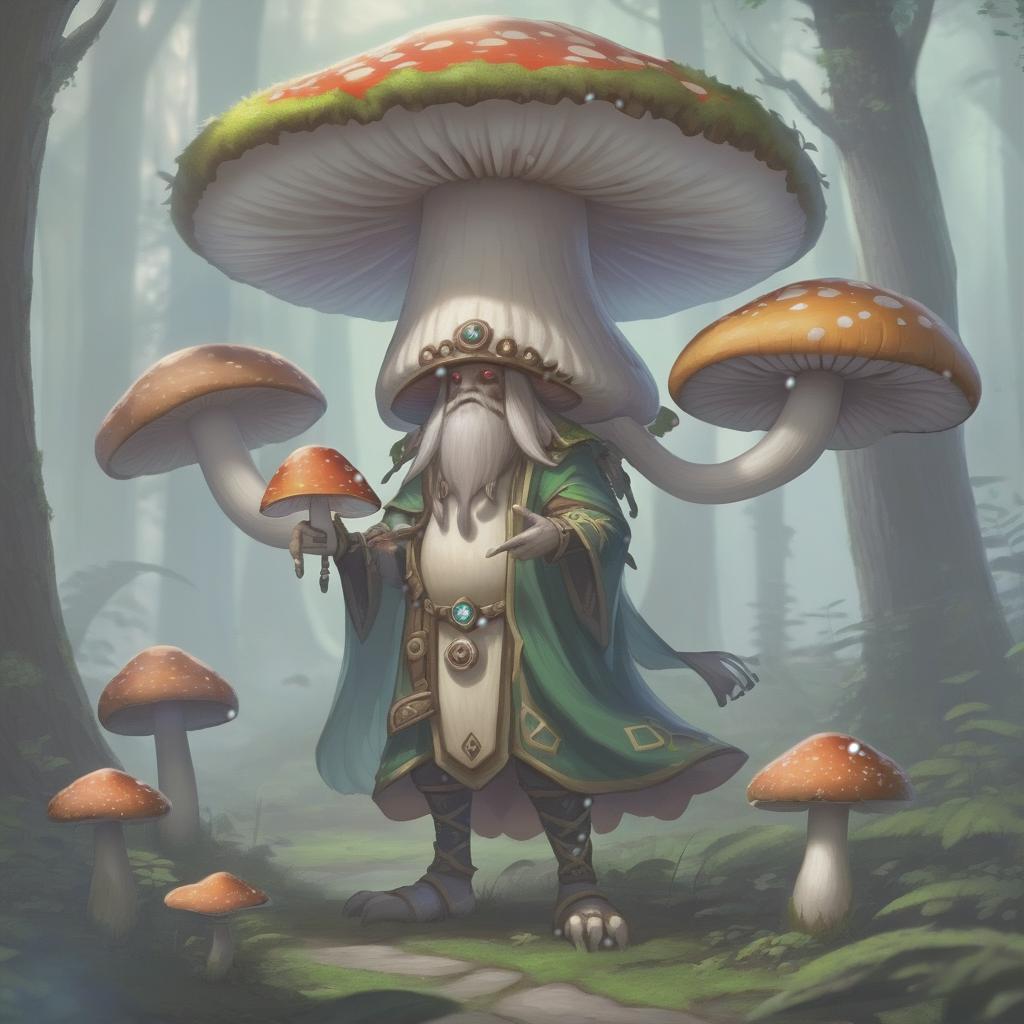  humanoid mushroom, druid, hkmagic