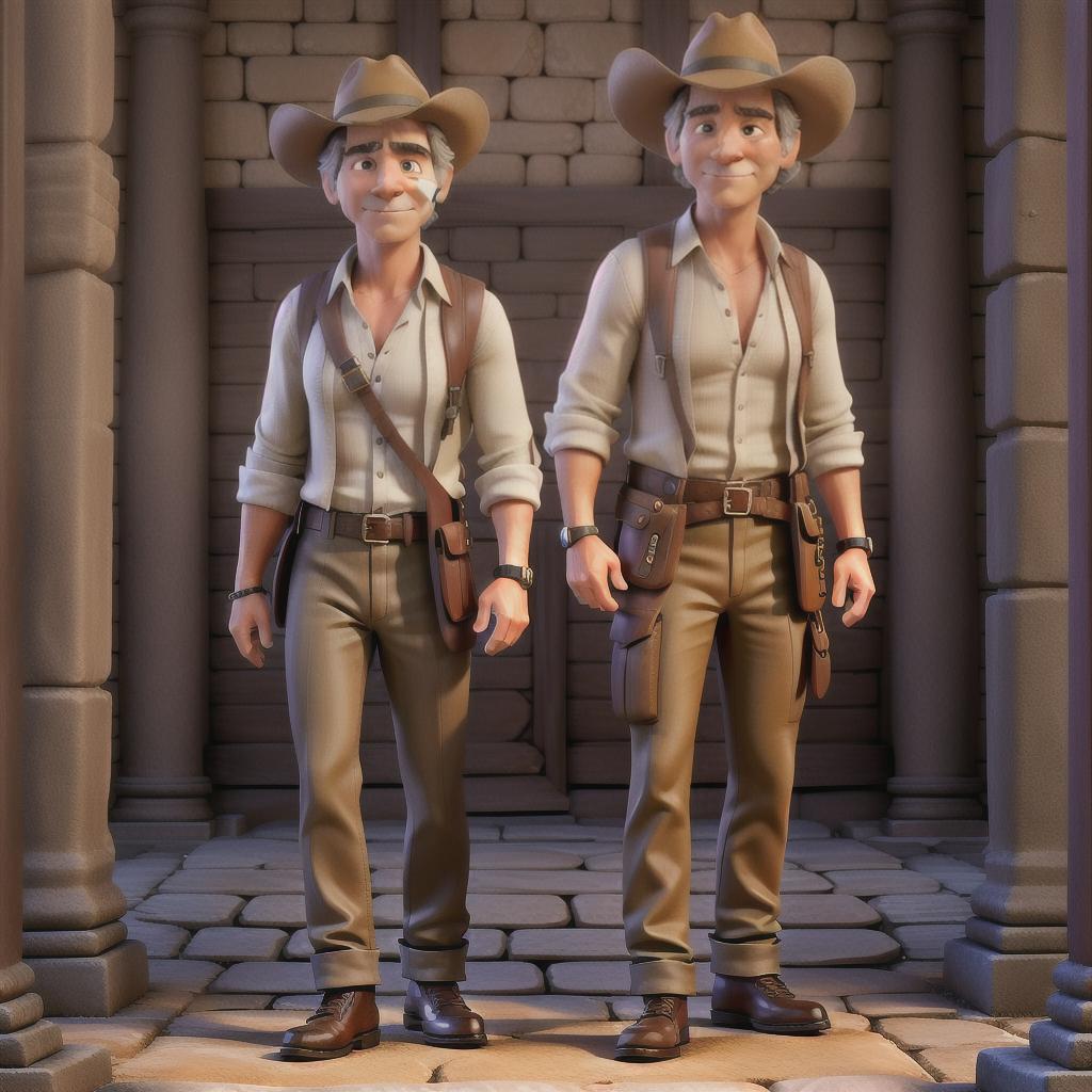  Harrison Ford in Indiana Jones, he wears an adventurer's hat, a whip. A cursed temple in the background. hyperrealistic, full body, detailed clothing, highly detailed, cinematic lighting, stunningly beautiful, intricate, sharp focus, f/1. 8, 85mm, (centered image composition), (professionally color graded), ((bright soft diffused light)), volumetric fog, trending on instagram, trending on tumblr, HDR 4K, 8K