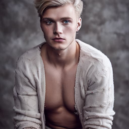 portrait+ style Russian LGBT queer twink blonde hunk dude face