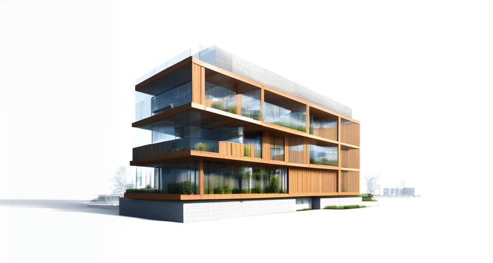 mdjrny-v4 style architecture, high quality, exterior perspective, quietly built in the city of tokyo, glass and wood exterior,