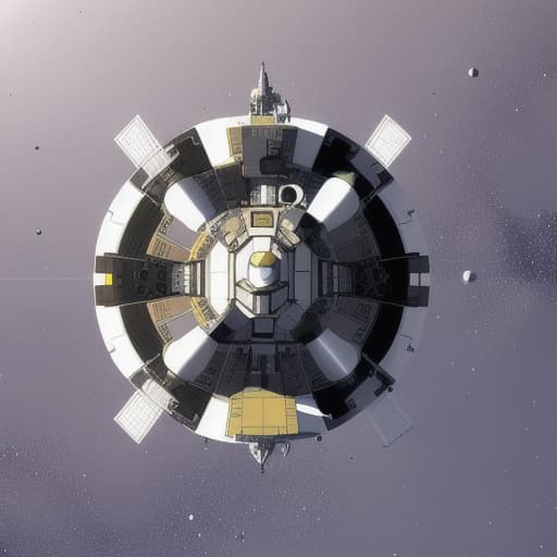  space research station on orbiting a dead planet