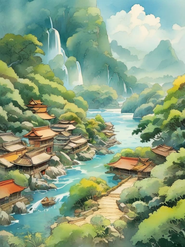  the view shows mountains on both sides of the coast, with the mountains dazzling onions, apes jumping between trees, screaming and resounding between rivers. the sound of it has added to the serenity of the river。