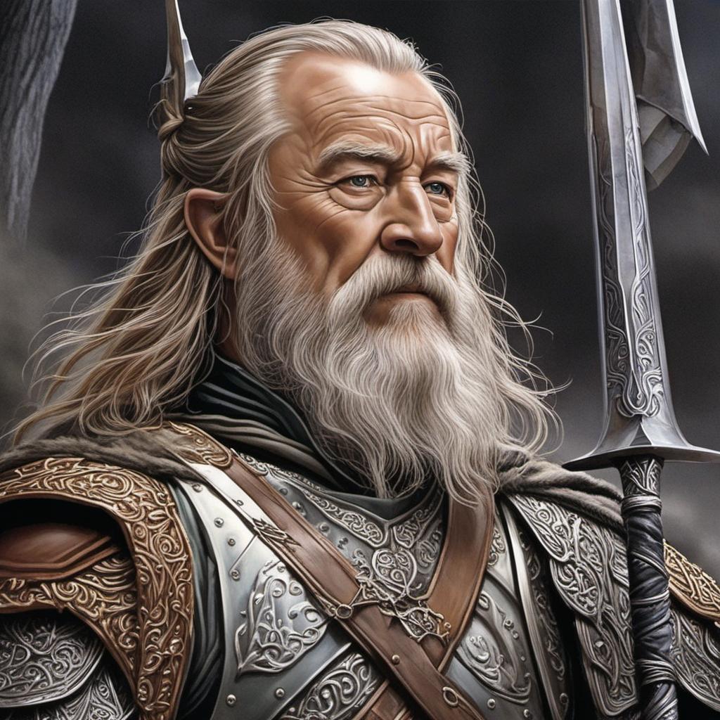  king theoden from lotr airbrushed on a white f150 , profile image style