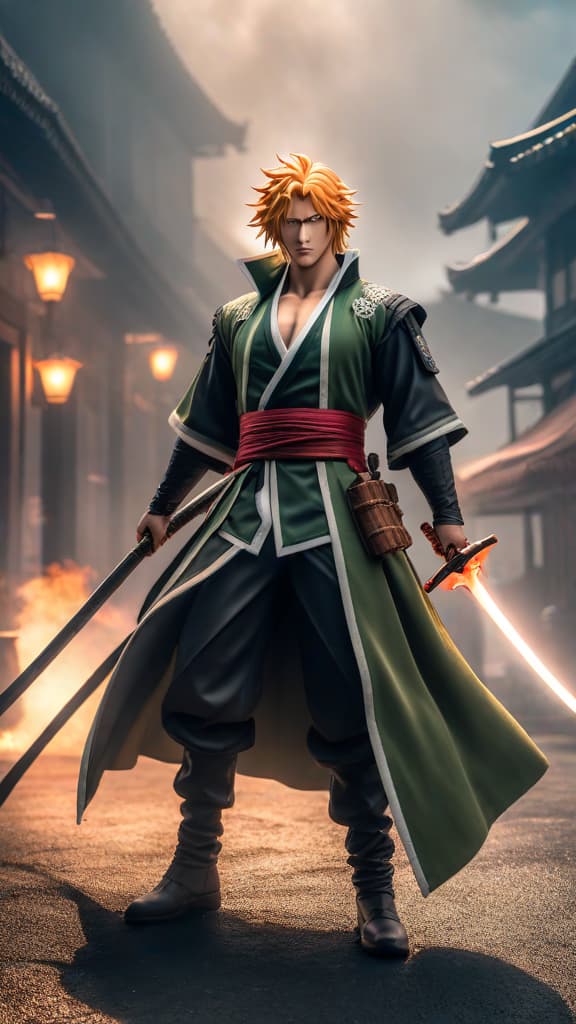  create an anime art of kisuke urahara from bleach using his bankai, kannonbiraki benihime aratame, altering the battlefield to his advantage. hyperrealistic, full body, detailed clothing, highly detailed, cinematic lighting, stunningly beautiful, intricate, sharp focus, f/1. 8, 85mm, (centered image composition), (professionally color graded), ((bright soft diffused light)), volumetric fog, trending on instagram, trending on tumblr, HDR 4K, 8K