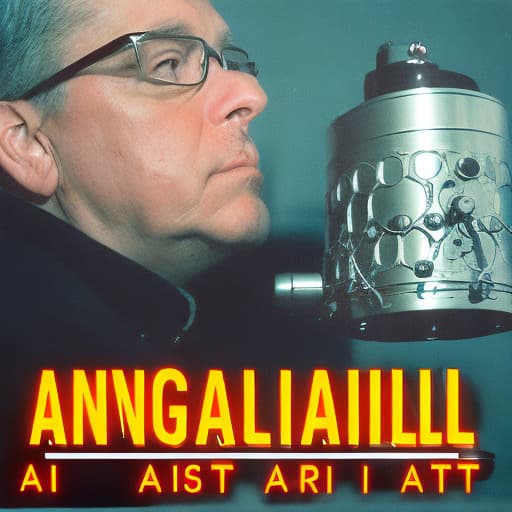 analog style Art bell on the air (radio)