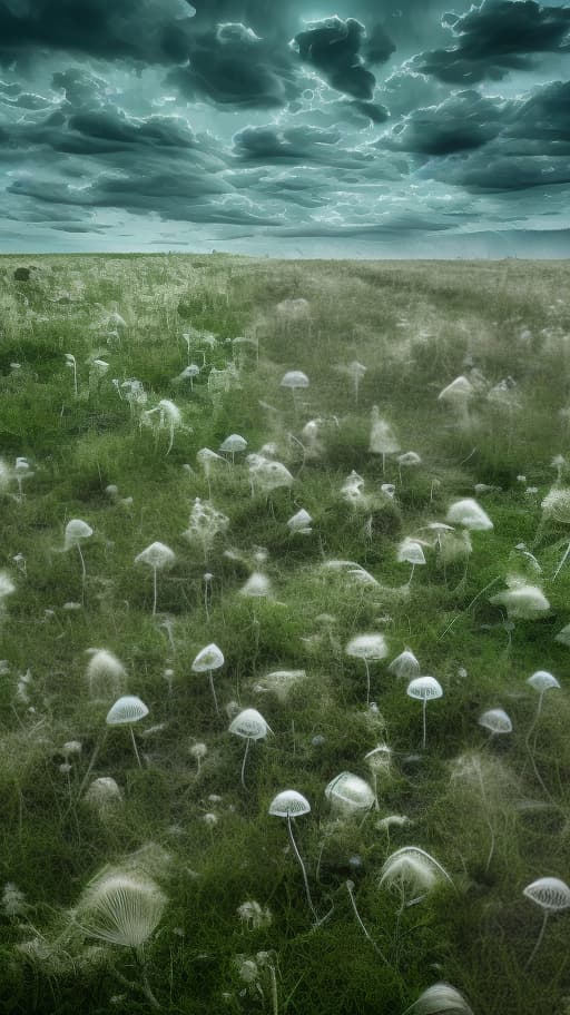  human stroma skeleton bones human remains densely filled woven covered with bindweed thistles dandelions lush steppe grasses consist of green grasses wild steppe wastelands abandoned lands