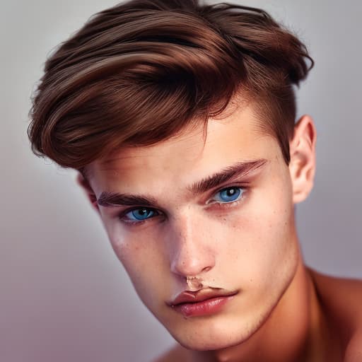 portrait+ style Czech Republic twink brunette hunk dude face